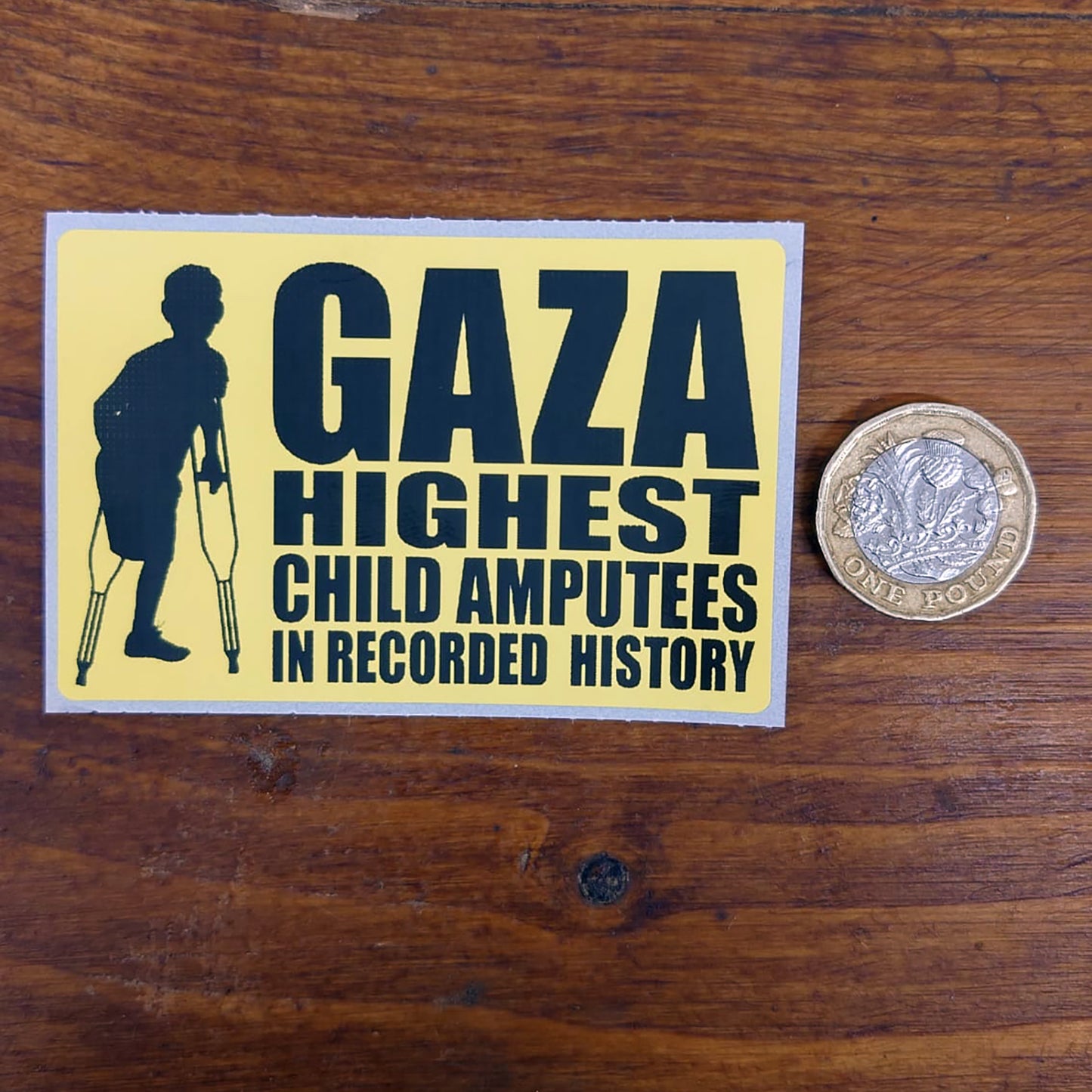 Gaza Highest Child Amputees in Recorded History — Sticker Pack