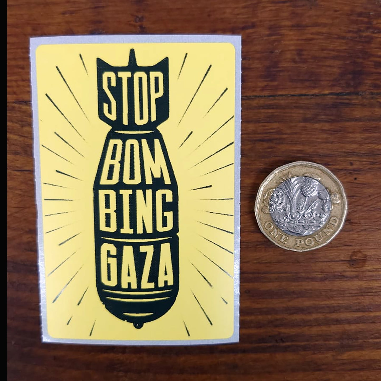 Stop Bombing Gaza — Protest Sticker Pack