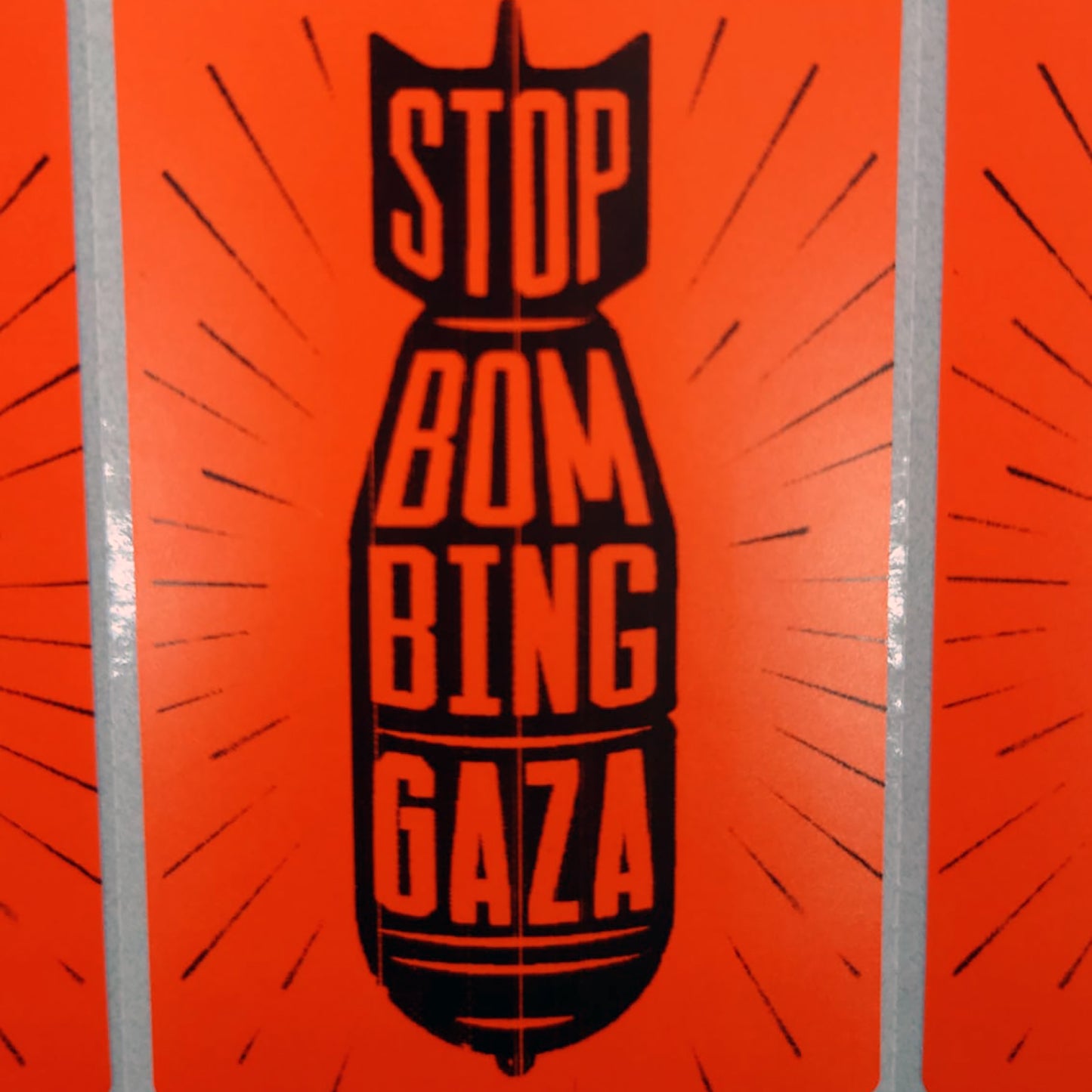 Stop Bombing Gaza — Protest Sticker Pack