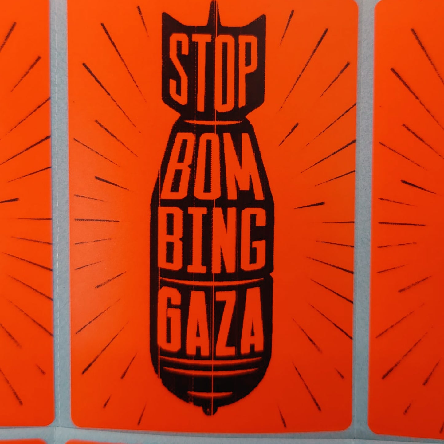 Stop Bombing Gaza — Protest Sticker Pack