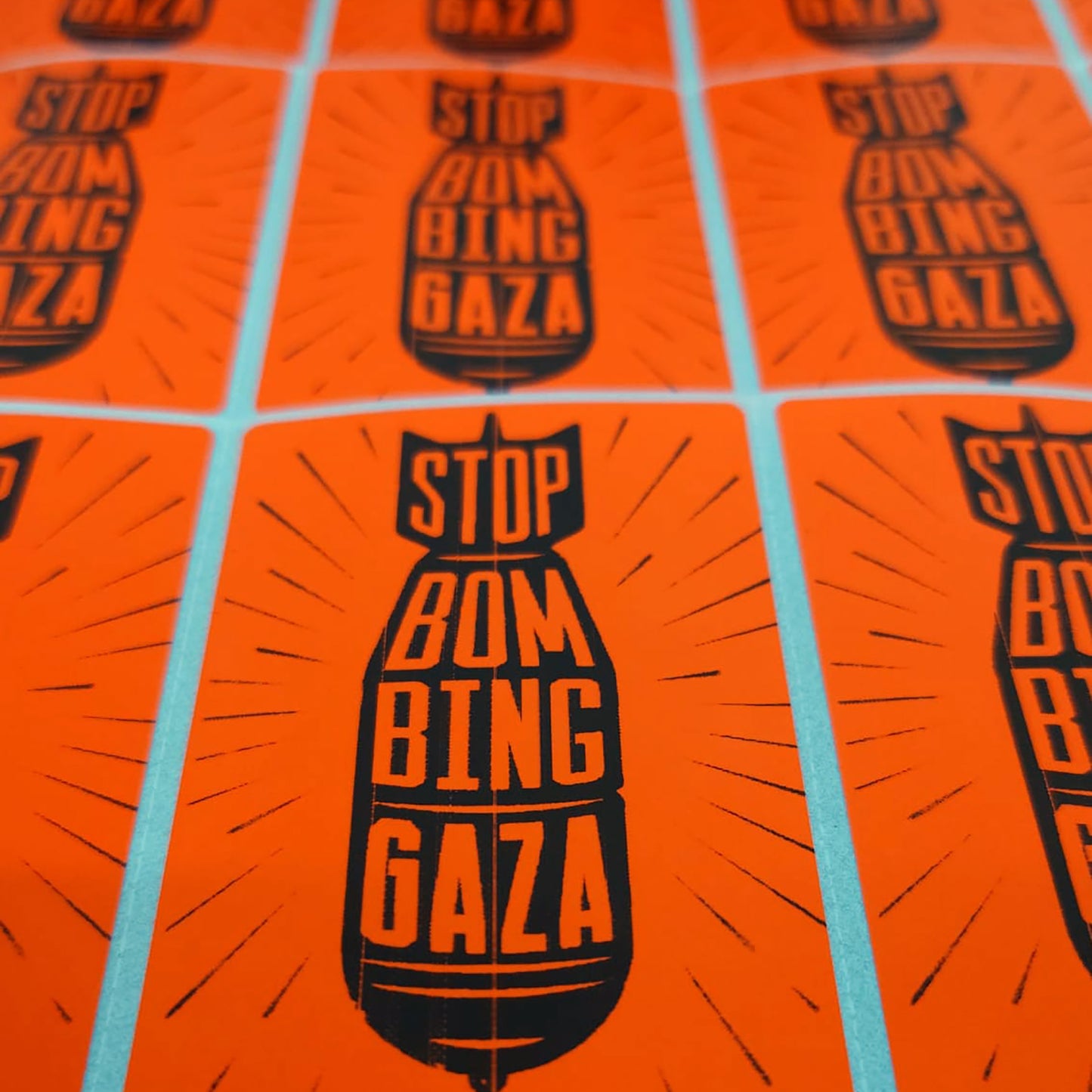 Stop Bombing Gaza — Protest Sticker Pack